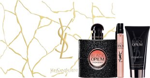 Kosmētikas komplekts Yves Saint Laurent Black Opium: parfimērijas ūdens EDP, 50 ml + parfimērijas ūdens EDP, 10 ml + ķermeņa losjons, 50 ml cena un informācija | Ķermeņa krēmi, losjoni | 220.lv