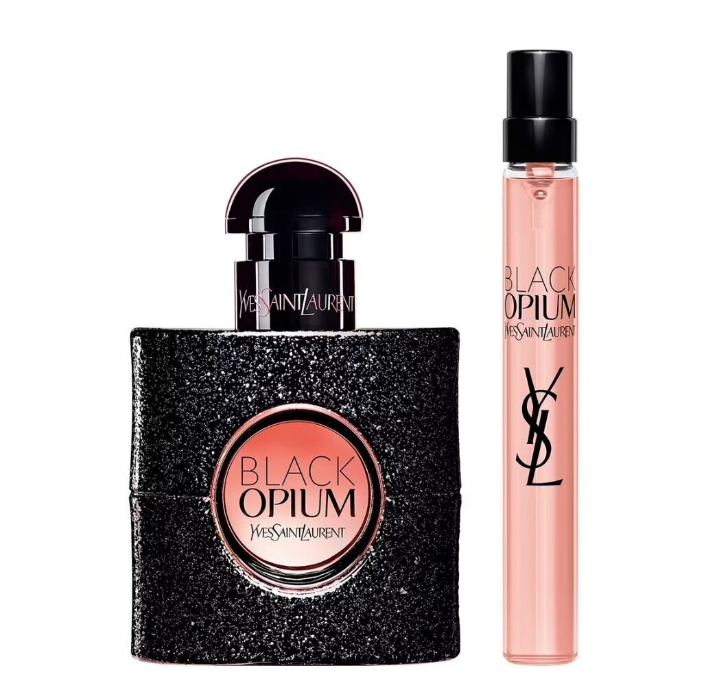 Komplekts Yves Saint Laurent Black Opium Giftset sievietēm: parfimērijas ūdens EDP, 30 ml + parfimērijas ūdens EDP, 10 ml cena un informācija | Sieviešu smaržas | 220.lv