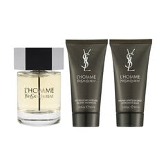 Kosmētikas komplekts Yves Saint Laurent vīriešiem: EDT tualetes ūdens, 100 ml + dušas želeja, 50 ml + balzams pēc skūšanās, 50 ml cena un informācija | Yves Saint Laurent Ķermeņa kopšanas līdzekļi | 220.lv