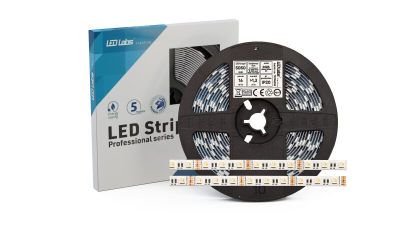 LED Lente 5050 ,RGBNW - daudzkrāsaina + neitrāli balta, IP20, 16W m, 60 LED diodi цена и информация | LED lentes | 220.lv