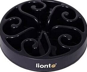 Lionto Миска для медленного поедания для животных, 20 см, черная цена и информация | Миски, ящики для корма | 220.lv