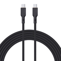 Cable Aukey CB-KCC101 USB-C to USB-C 1m (black) цена и информация | Кабели для телефонов | 220.lv