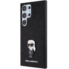 Karl Lagerfeld KLHCS24LGKNPSK S24 Ultra S928 czarny|black hardcase Fixed Glitter Ikonik Logo Metal Pin цена и информация | Чехлы для телефонов | 220.lv