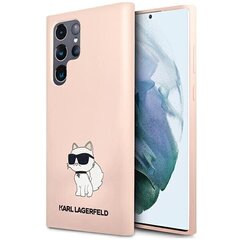 Karl Lagerfeld KLHCS24LSNCHBCP S24 Ultra S928 hardcase różowy|pink Silicone Choupette цена и информация | Чехлы для телефонов | 220.lv