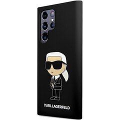 Karl Lagerfeld KLHCS24LSNIKBCK S24 Ultra S928 hardcase czarny|black Silicone Ikonik цена и информация | Чехлы для телефонов | 220.lv