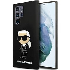 Karl Lagerfeld KLHCS24LSNIKBCK S24 Ultra S928 hardcase czarny|black Silicone Ikonik цена и информация | Чехлы для телефонов | 220.lv