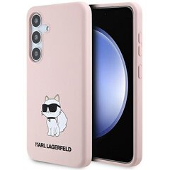 Karl Lagerfeld KLHCS24SSNCHBCP S24 S921 hardcase różowy|pink Silicone Choupette цена и информация | Чехлы для телефонов | 220.lv