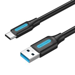 USB 3.0 A to USB-C Cable Vention COZBG 1.5m Black PVC цена и информация | Кабели для телефонов | 220.lv