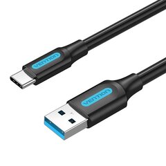 USB 3.0 A to USB-C Cable Vention COZBH 2m Black PVC цена и информация | Кабели для телефонов | 220.lv
