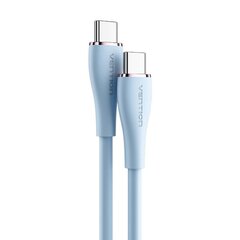 USB-C 2.0 to USB-C 5A Cable Vention TAWSG 1.5m Light Blue Silicone цена и информация | Кабели для телефонов | 220.lv