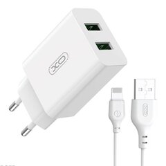 Wall charger XO L119 2x USB-A , 18W (white) цена и информация | Зарядные устройства для телефонов | 220.lv