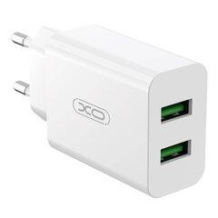 Wall charger XO L119 2x USB-A , 18W (white) цена и информация | Зарядные устройства для телефонов | 220.lv