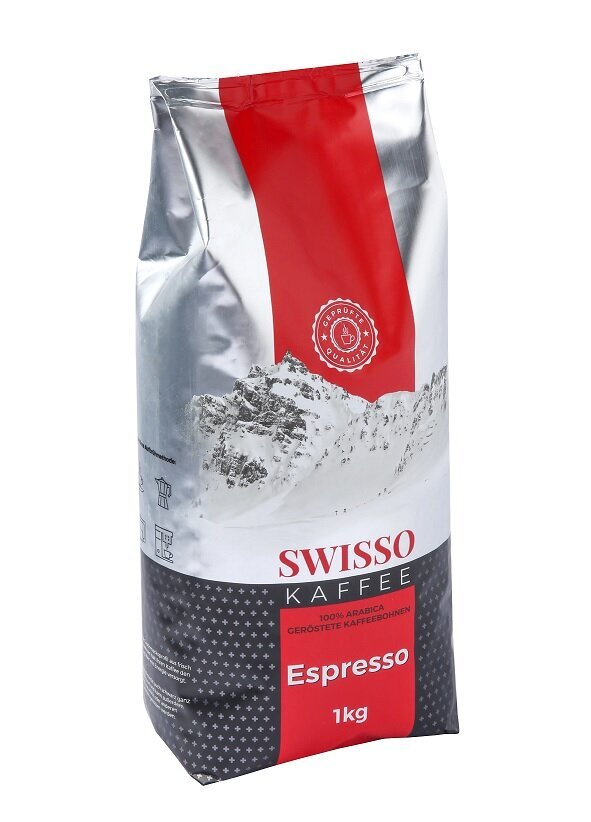 Kafijas pupiņas Swisso Espresso, 1 kg цена и информация | Kafija, kakao | 220.lv