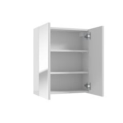 Подвесной шкаф/зеркало DUO E50, лак, глянцевый цена и информация | Шкафчики для ванной | 220.lv