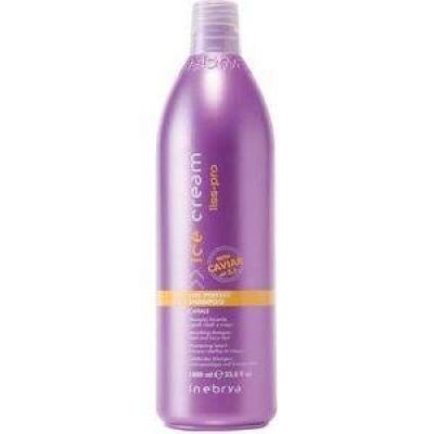 Izlīdzinošs šampūns cirtainām matiem Inebrya Ice Cream Liss-Pro Liss Perfect Shampoo Caviale, 1000ml cena un informācija | Šampūni | 220.lv