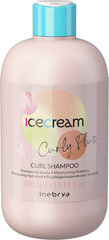 Шампунь увлажняющий для вьющихся волос Inebrya Ice Cream Curly Plus Curl Shampoo Estratto Di Moringa, 300 мл цена и информация | Шампуни | 220.lv