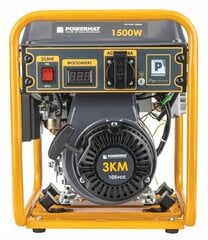 Benzīna ģenerators Powermat PM-AGR-1500IM, 1500W цена и информация | Электрогенераторы | 220.lv