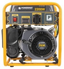 Benzīna ģenerators Powermat PM-AGR-2200IM, 2200W цена и информация | Электрогенераторы | 220.lv