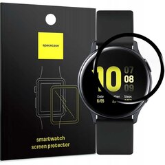 SC Hybrid Glass Galaxy Watch Active 2 44mm - Jauna stikla aizsardzība ar augstas kvalitātes materiāliem cena un informācija | Viedpulksteņu un viedo aproču aksesuāri | 220.lv