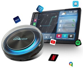 Беспроводной адаптер Ottocast PICASOU 2 Apple CarPlay Android Auto SIM-карта SD цена и информация | FM Модуляторы | 220.lv