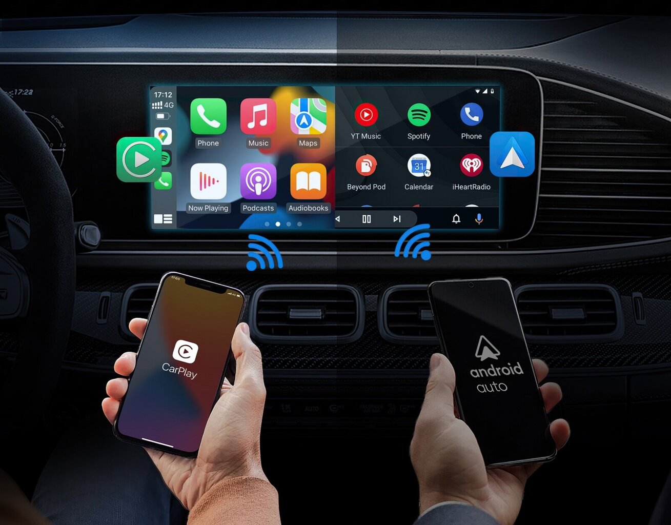 Ottocast Play2Video CA400 Bezvadu Apple CarPlay Android Auto cena un informācija | FM Modulatori | 220.lv