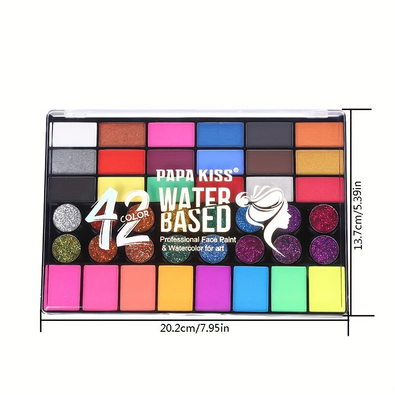 Ūdenī šķīstoša ķermeņa krāsa UV neona cena un informācija | Karnevāla kostīmi, maskas un parūkas | 220.lv