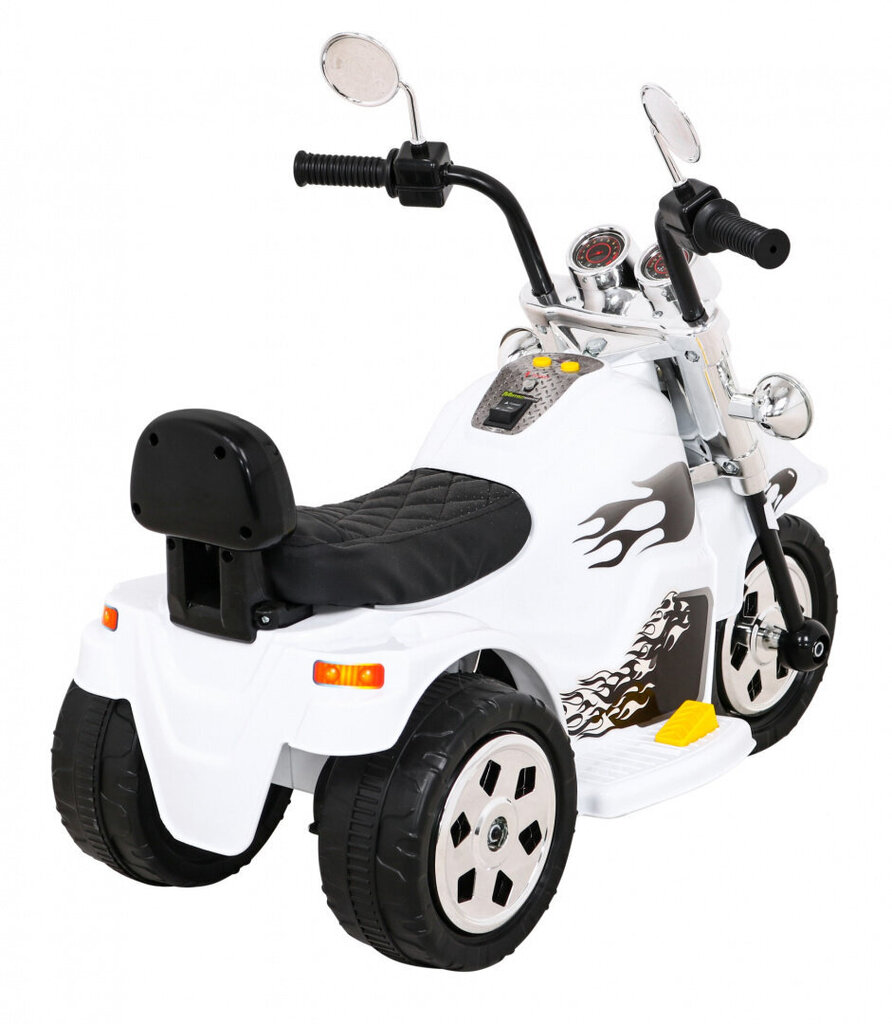 Vienvietīgs elektriskais motocikls bērniem Chopper, balts цена и информация | Bērnu elektroauto | 220.lv