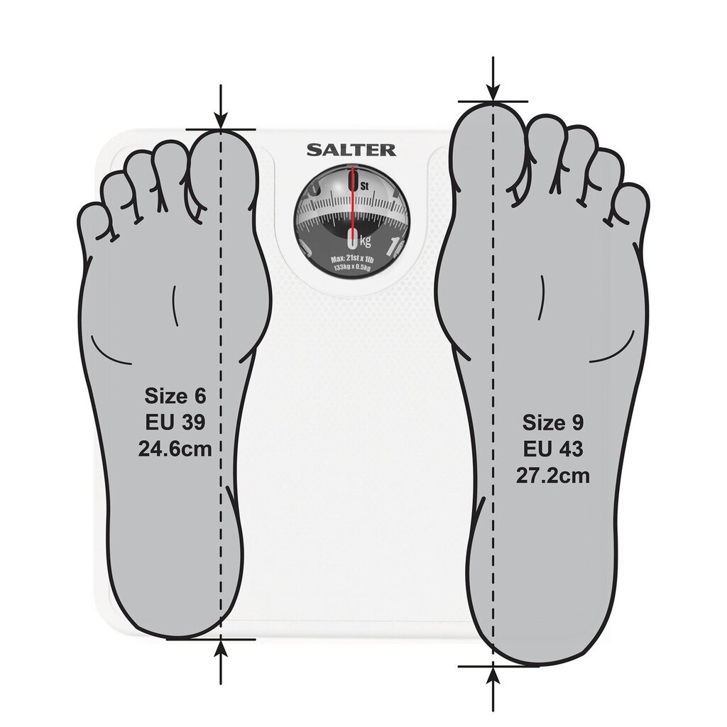 Salter 489 WHDRFEU16 cena un informācija | Ķermeņa svari, bagāžas svari | 220.lv
