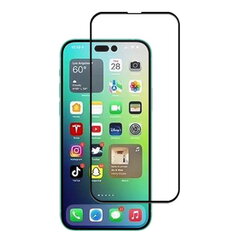 „Mocolo“ 2.5D Tempered Glass защитное стекло экрана 0.26 мм - чёрный (iPhone 14 Pro) цена и информация | Защитные пленки для телефонов | 220.lv