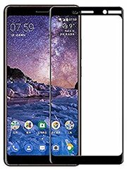 „Calans“ Tempered Glass полностью закрывающееся защитное стекло 0.26 mm - чёрный (Nokia 7 Plus) цена и информация | Защитные пленки для телефонов | 220.lv