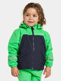 Детская куртка весна-осень Didriksons ENSO, зелено-темно-синяя