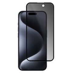 „Mocolo“ Tempered Glass чёрное защитное стекло толщиной 0,26 мм - конфиденциальность (iPhone 15 Pro) цена и информация | Защитные пленки для телефонов | 220.lv