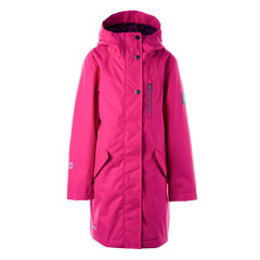 Утепленная весенне-осенняя парка для девочек Huppa SUULE 1, цвет фуксия цена и информация | Куртки, пальто для девочек | 220.lv
