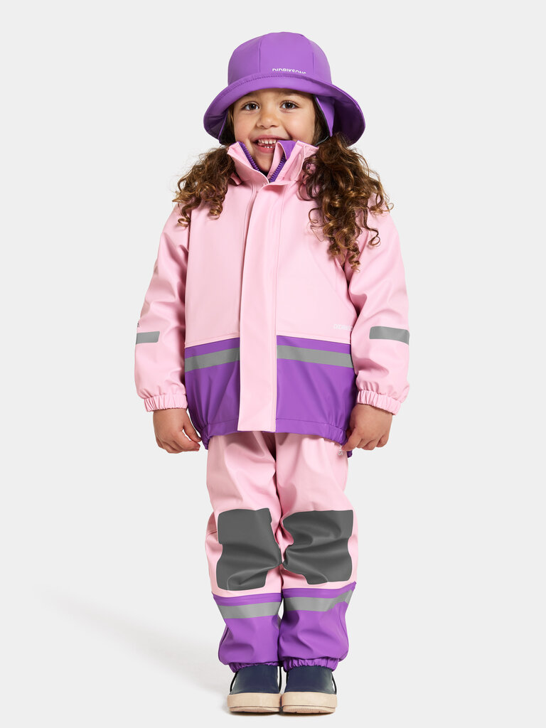 Didriksons bērnu silts komplekts BOARDMAN, rozā-violets cena un informācija | Lietus apģērbs bērniem | 220.lv
