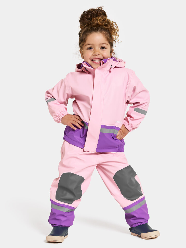 Didriksons bērnu silts komplekts BOARDMAN, rozā-violets cena un informācija | Lietus apģērbs bērniem | 220.lv