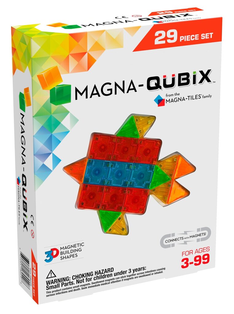 Magnētiskais konstruktors Magna-Tiles Qubix, 29 gab. cena un informācija | Konstruktori | 220.lv