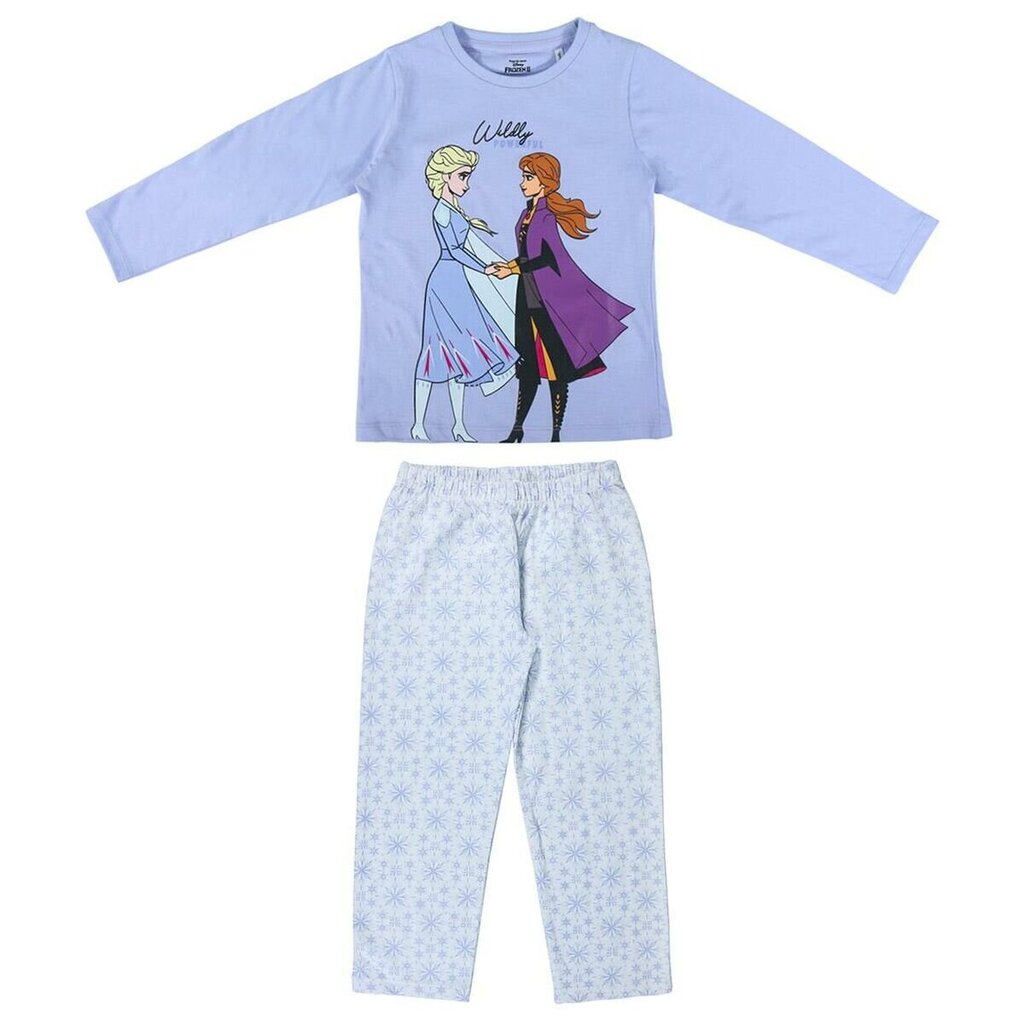 Pidžama meitenēm Frozen, gaiši zila cena un informācija | Halāti, naktskrekli, pidžamas meitenēm | 220.lv