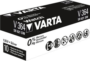 Baterijas Varta 364 10 gab. цена и информация | Батарейки | 220.lv