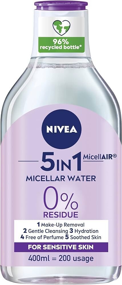 Micerālais ūdens 5in1 Nivea, 400ml cena un informācija | Sejas ādas kopšana | 220.lv