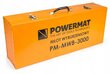 Trieciena āmurs Powermat PM-MWB-3000, 3000W 45J cena un informācija | Perforatori | 220.lv
