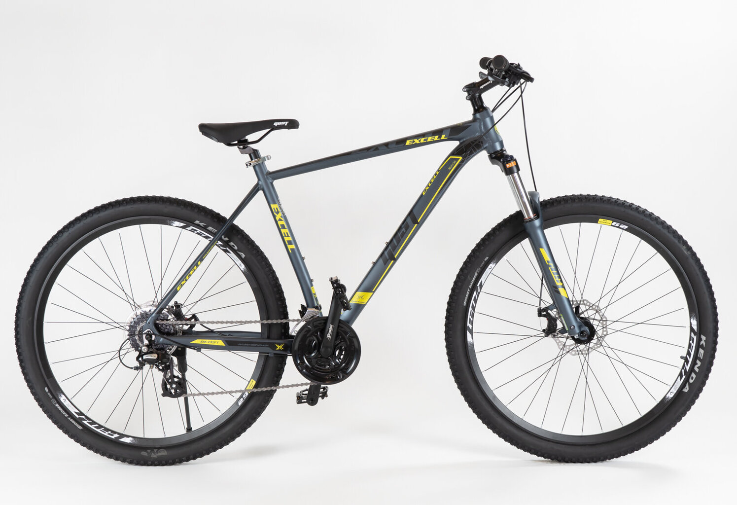 Kalnu velosipēds Gust Excell, 29’’, zils/dzeltens цена и информация | Velosipēdi | 220.lv