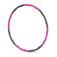 Vingrošanas riņķis Hula Hoop, 90 cm, rozā цена и информация | Обручи, гимнастические палки | 220.lv