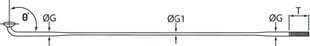 Spieķi Cnspoke DB474 2.0x1.5x2.0 250mm cena un informācija | Citas velosipēdu rezerves daļas | 220.lv