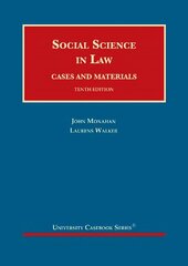 Social Science in Law: Cases and Materials 10th Revised edition цена и информация | Книги по экономике | 220.lv