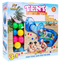 Bērnu rotaļu laukuma telts ar tuneli cena un informācija | Rotaļlietas zīdaiņiem | 220.lv