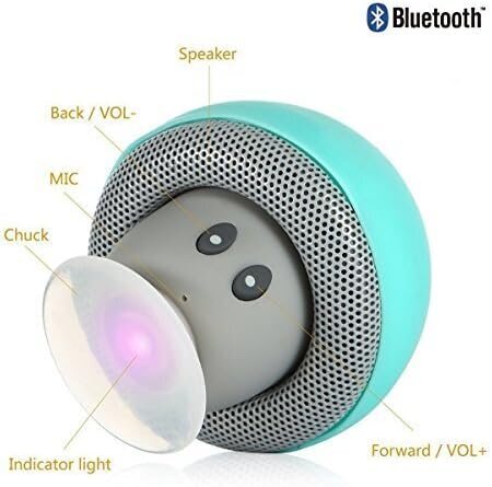 Mini bezvadu Bluetooth skaļruņi ar mikrofonu, zils Sudroid Mushroom cena un informācija | Skaļruņi | 220.lv