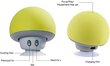 Mini Wireless Bluetooth skaļrunis ar mikrofonu, dzeltens Sudroid Mushroom cena un informācija | Skaļruņi | 220.lv