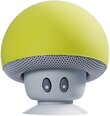 Mini Wireless Bluetooth skaļrunis ar mikrofonu, dzeltens Sudroid Mushroom