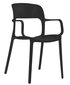 Saha divu krēslu komplekts, melns. cena un informācija | Virtuves un ēdamistabas krēsli | 220.lv