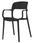 Saha divu krēslu komplekts, melns. cena un informācija | Virtuves un ēdamistabas krēsli | 220.lv